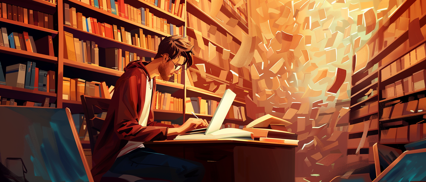 academic researcher writing a phd thesis