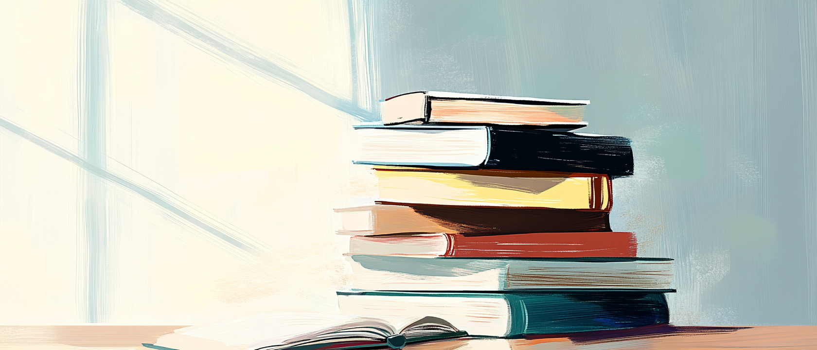 pile of books