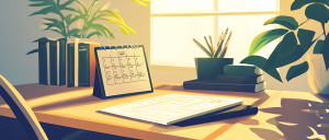 calendar on a desk