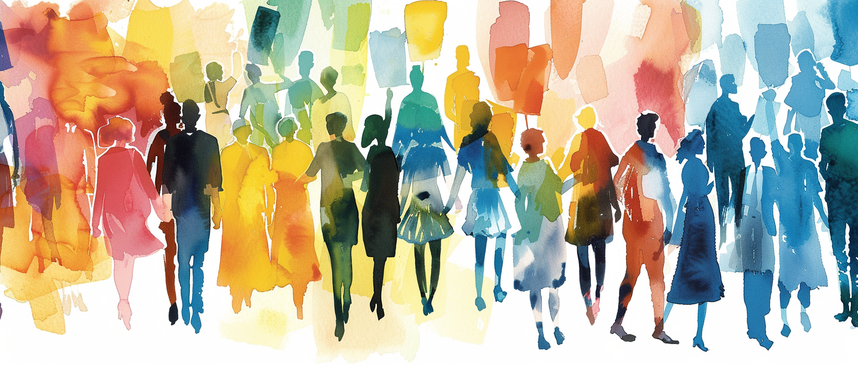 many persons walking