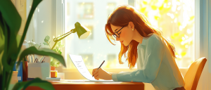 academic researcher writing a reference letter