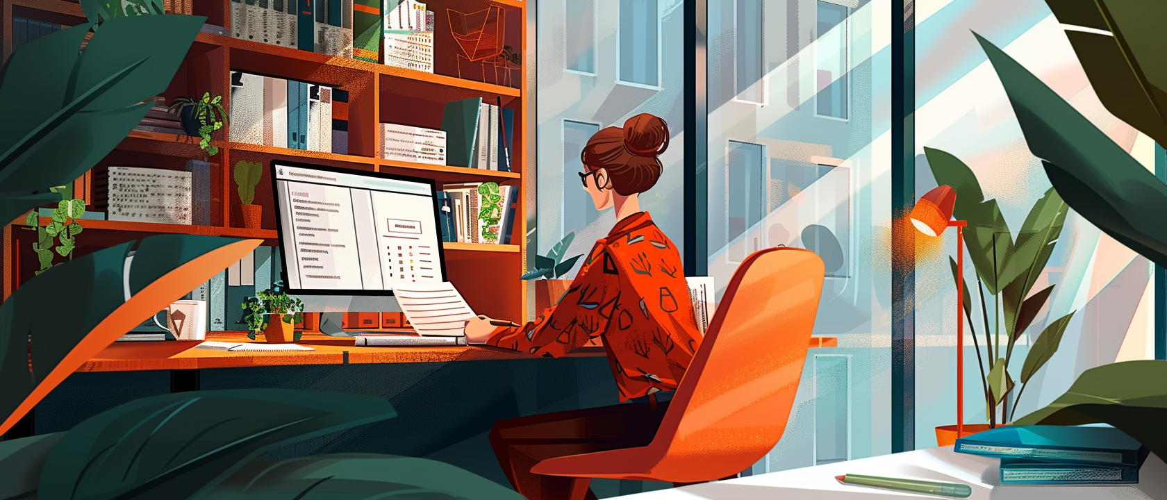 PhD student working